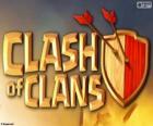 Λογότυπο των Clash of Clans, ένα παιχνίδι στρατηγικής και την κατασκευή χωριά για κινητές συσκευές